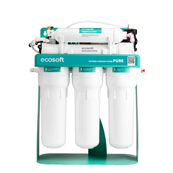 Фільтр зворотного осмосу Ecosoft PURE AquaCalcium Mint з помпою на станині (MO675PSMACECO)