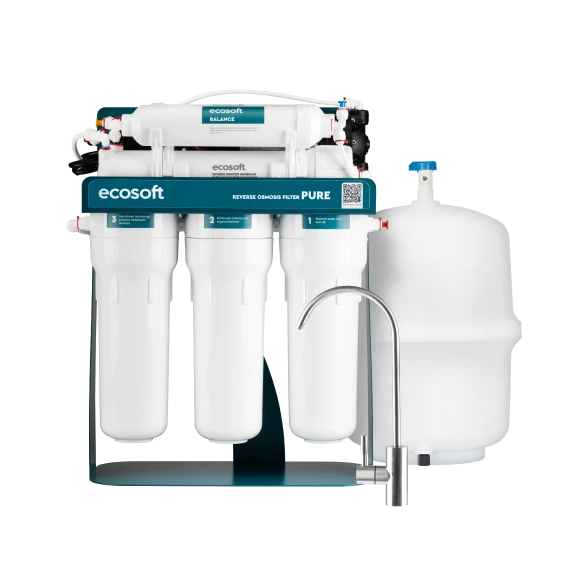 Фільтр зворотного осмосу Ecosoft PURE BALANCE з помпою на станині (MO675MBALPSECO)