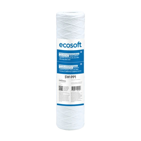 Картридж з поліпропіленової нитки Ecosoft 2,5″x10″ 1 мкм (CPN25101ECO)