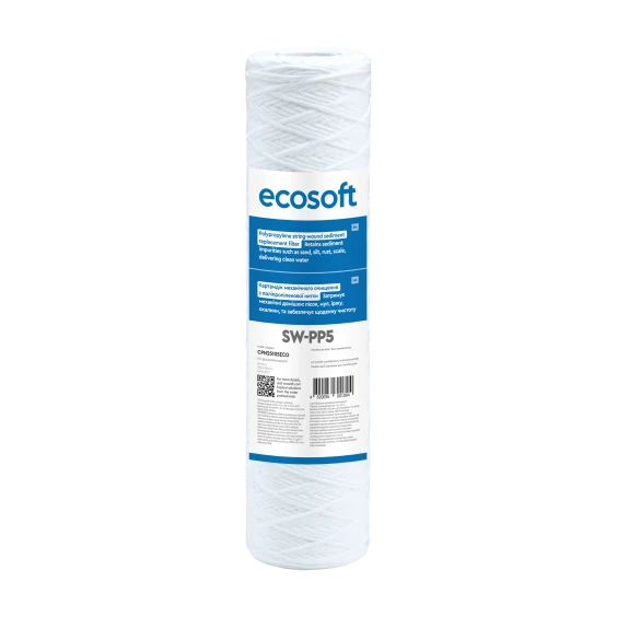 Картридж з поліпропіленової нитки Ecosoft 2,5″x10″ 5 мкм (CPN25105ECO)