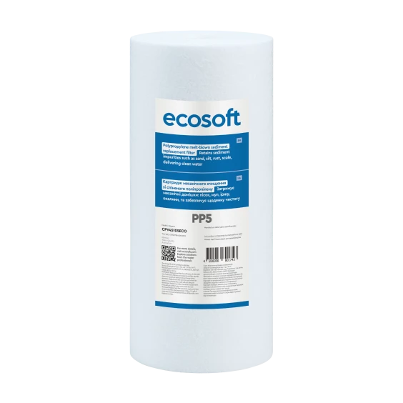 Картридж зі спіненого поліпропілену Ecosoft 4,5″x10″ 5 мкм (CPV45105ECO)