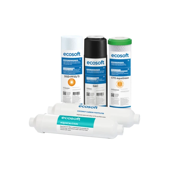 Комплект картриджів Ecosoft PURE AquaCalcium Mint “6 місяців”
